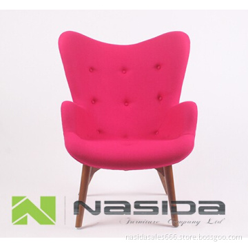 Replica S15# fabric Walnut wood feet Grant Featherston R160 Contour Chair